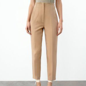 *POPULAR* Zara High-Waisted Pants Taupe Brown - XS